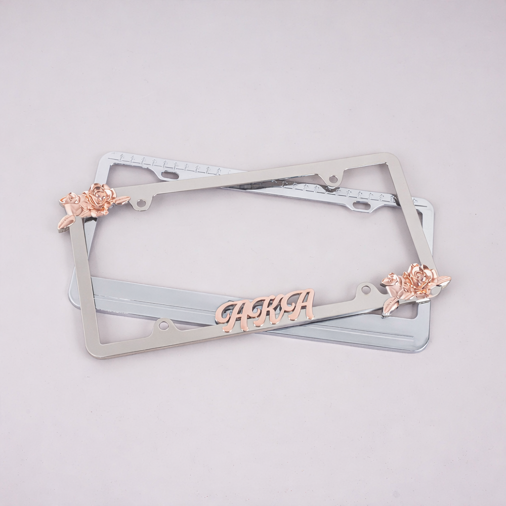 Decorative Car Plate Holder with Stylish Design